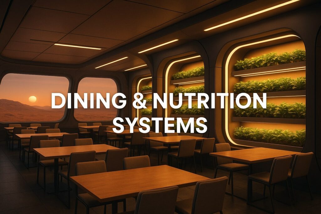 Designing Humanity’s First Mars Migration Shuttle Dining