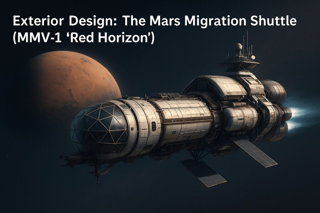 Designing Humanity’s First Mars Migration Shuttle exterior