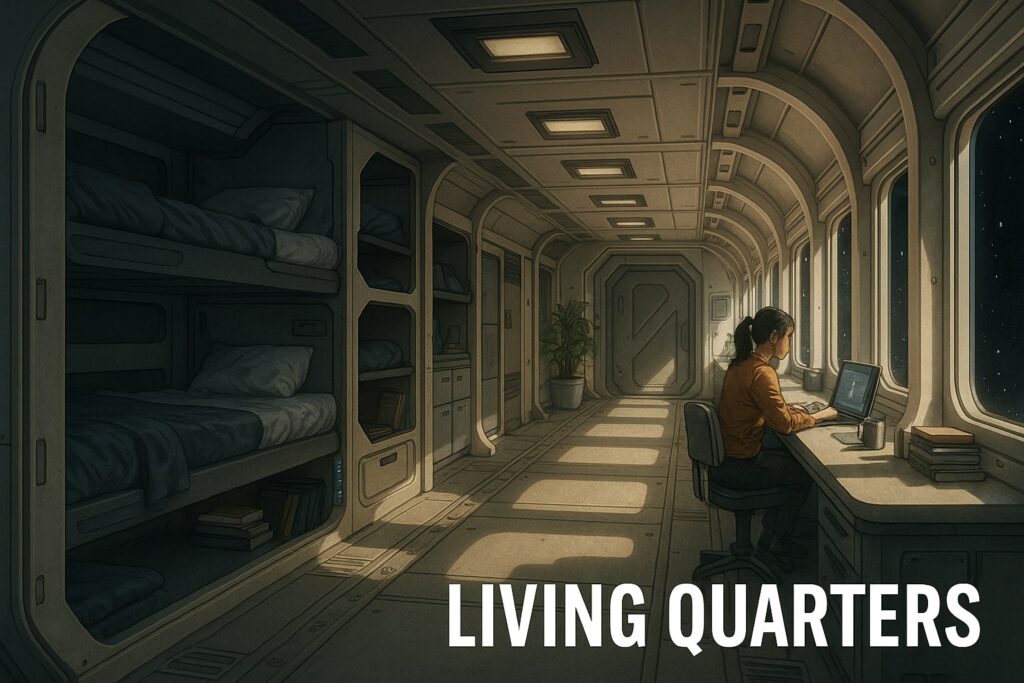 Designing Humanity’s First Mars Migration Shuttle living