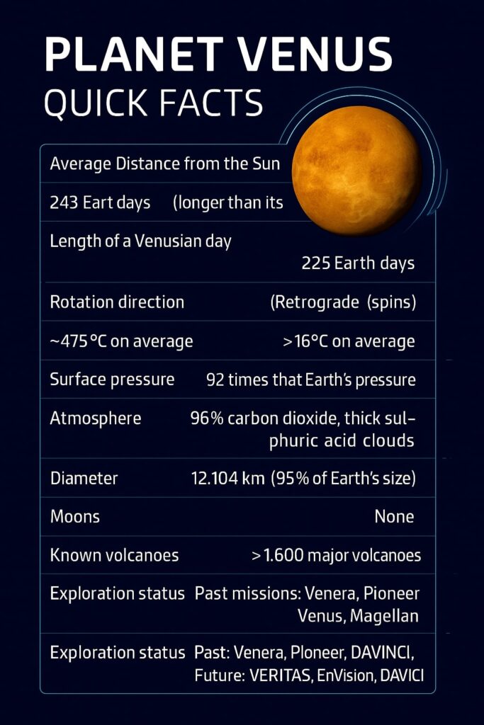 Planet Venus facts main