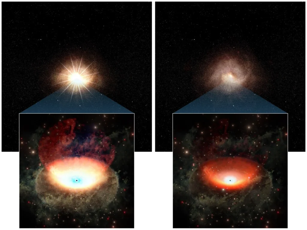 Black Hole Starves and Dims a Galaxy in Record Time 