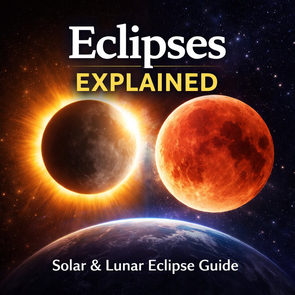 Discover how eclipses happen and the different types you can observe in the sky