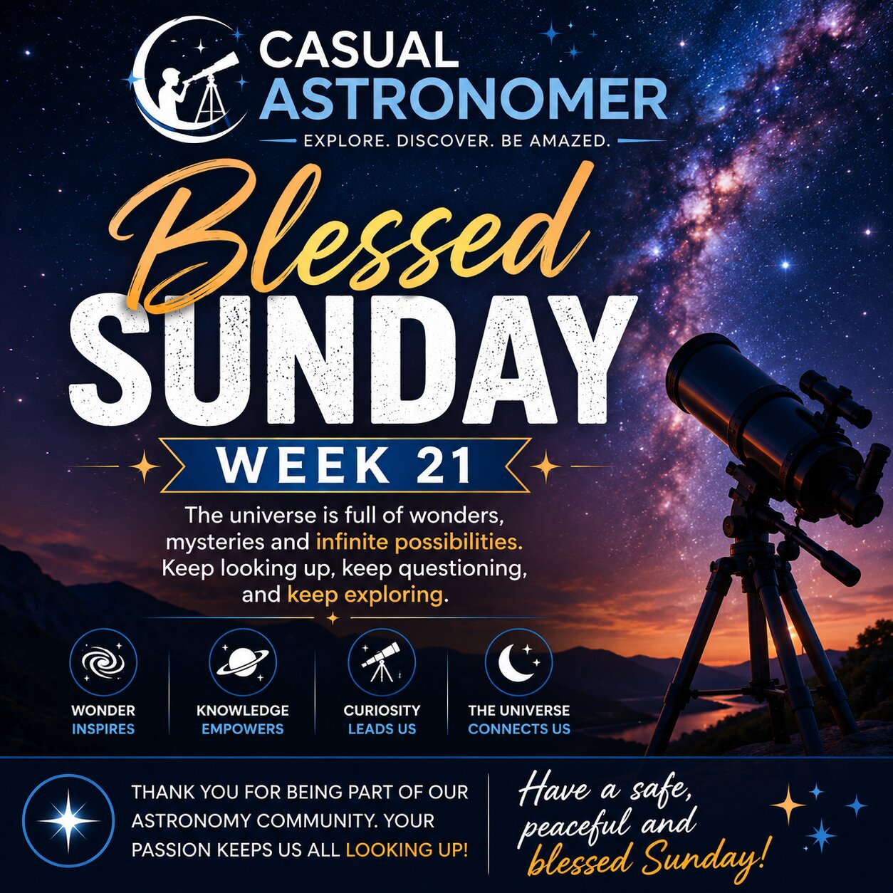 Blessed Sunday Week 21