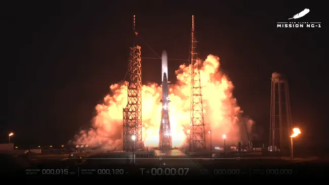 Blue Origin New Glenn Explosion Lights Up Florida Sky 