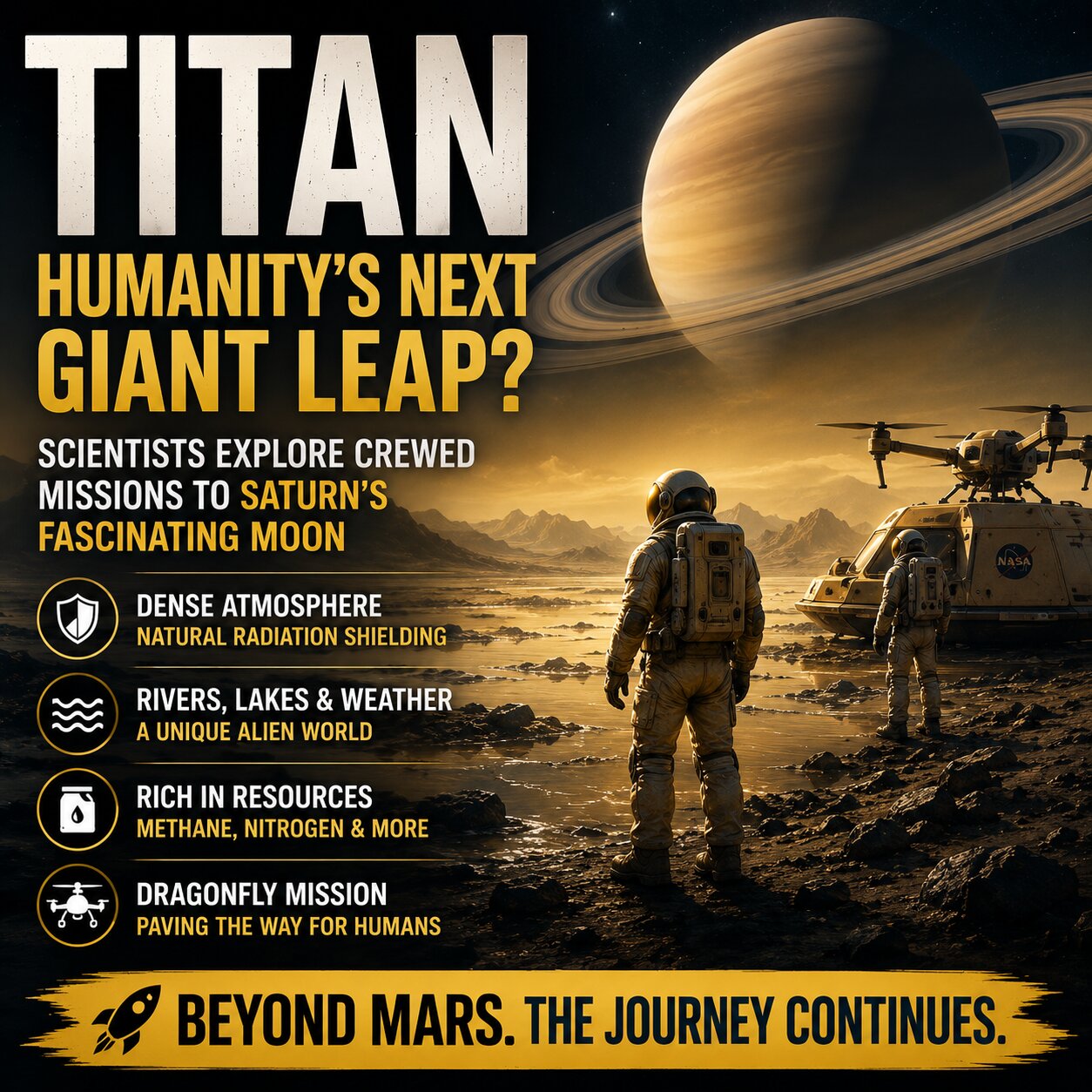 Could Titan Be Humanity's Next Giant Leap After Mars