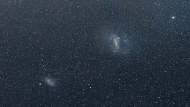 Large Magellanic Cloud Found Pulling Apart Its Smaller Galactic Neighbour