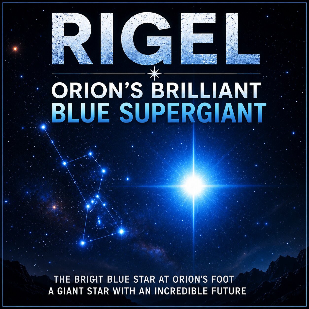 Rigel is one of the brightest stars