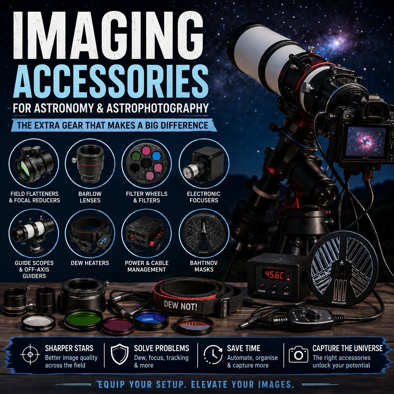 Imaging Accessories for Astronomy and Astrophotography
