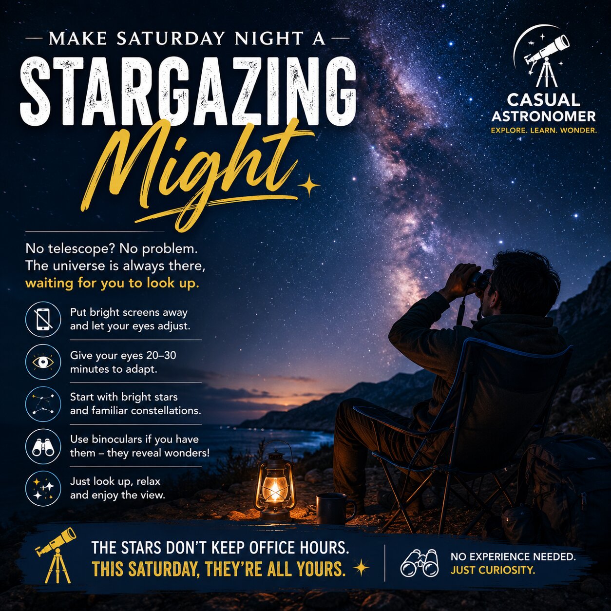Make Saturday Night a Stargazing Night