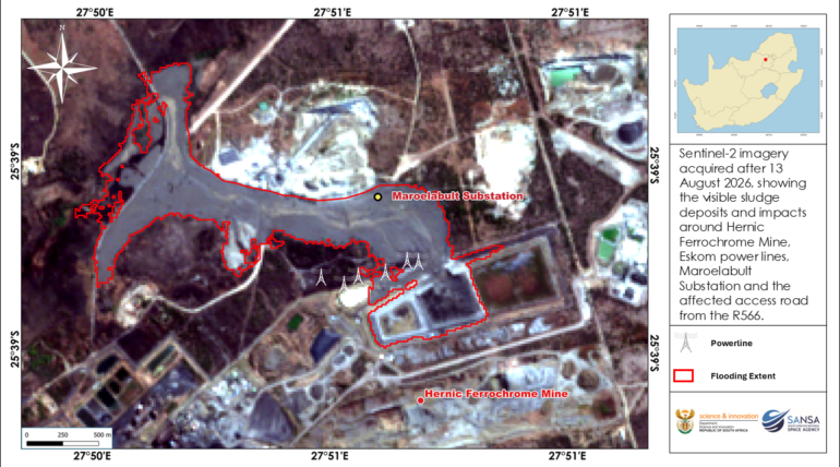South African Space Intelligence Helps Map Hernic Ferrochrome Tailings Dam Disaster 
