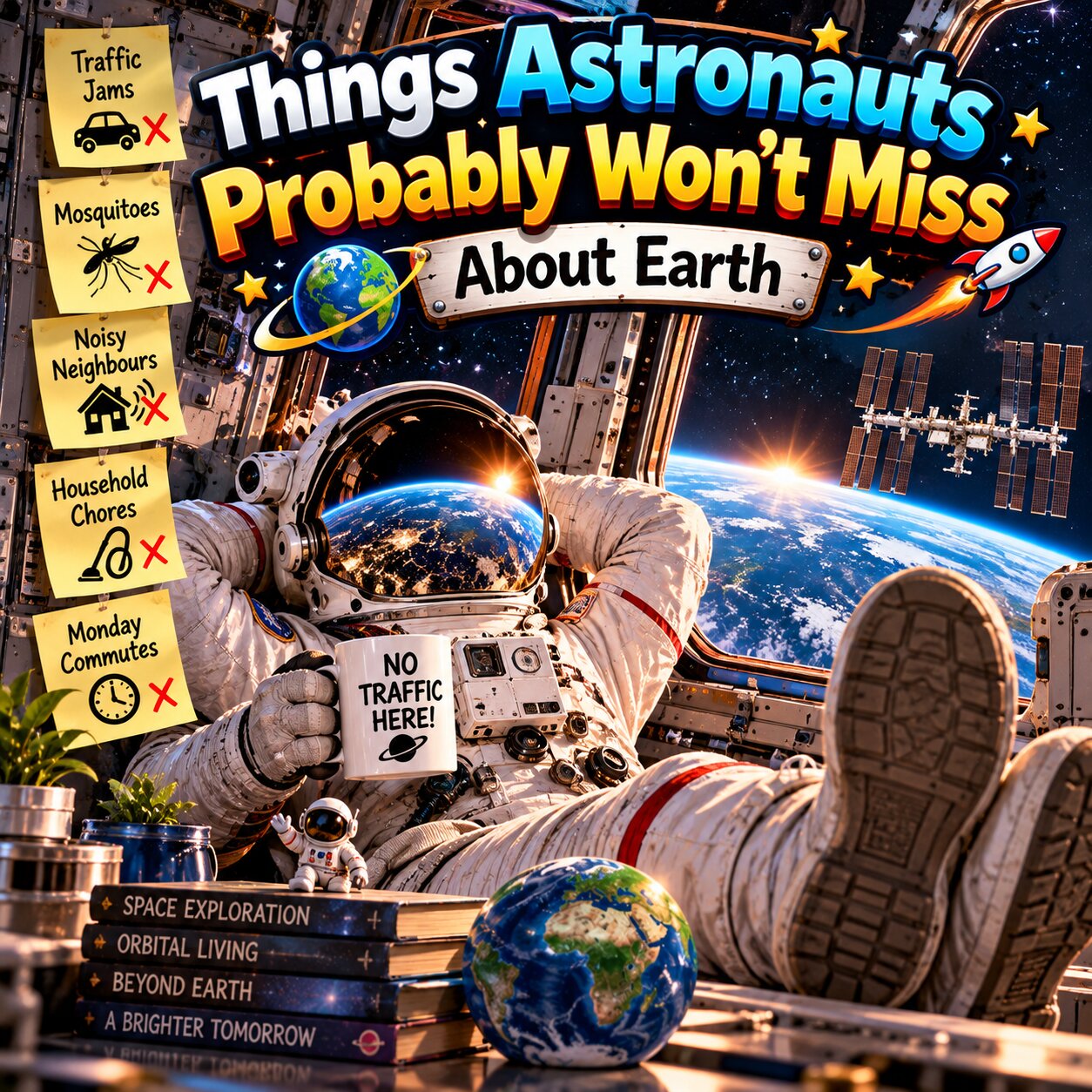 Things Astronauts Probably Won't Miss About Earth