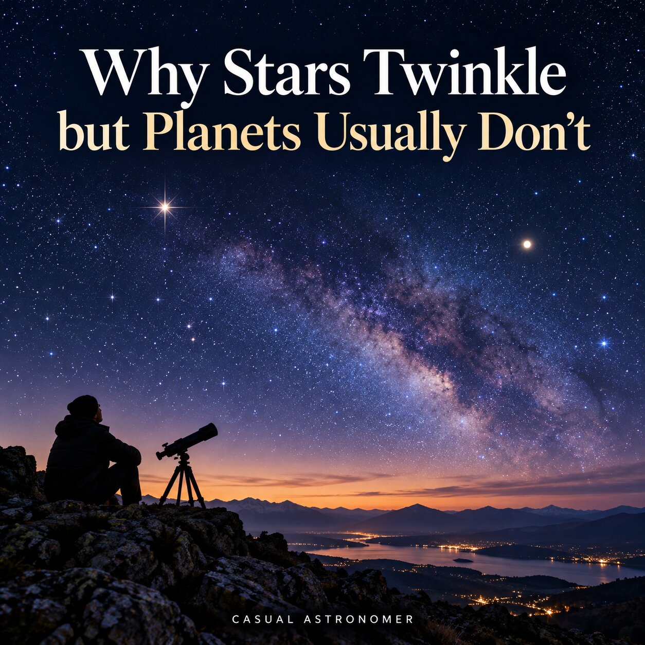 Why Stars Twinkle but Planets Usually Don’t